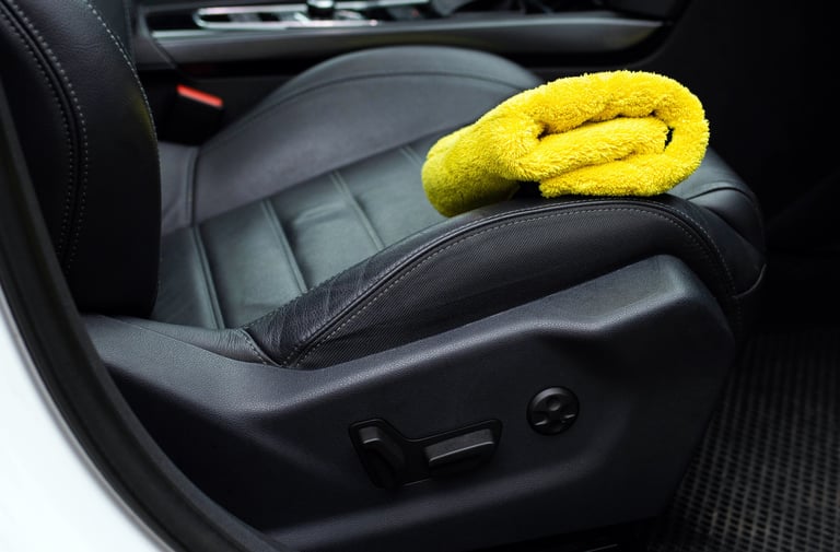 leather seat detailing